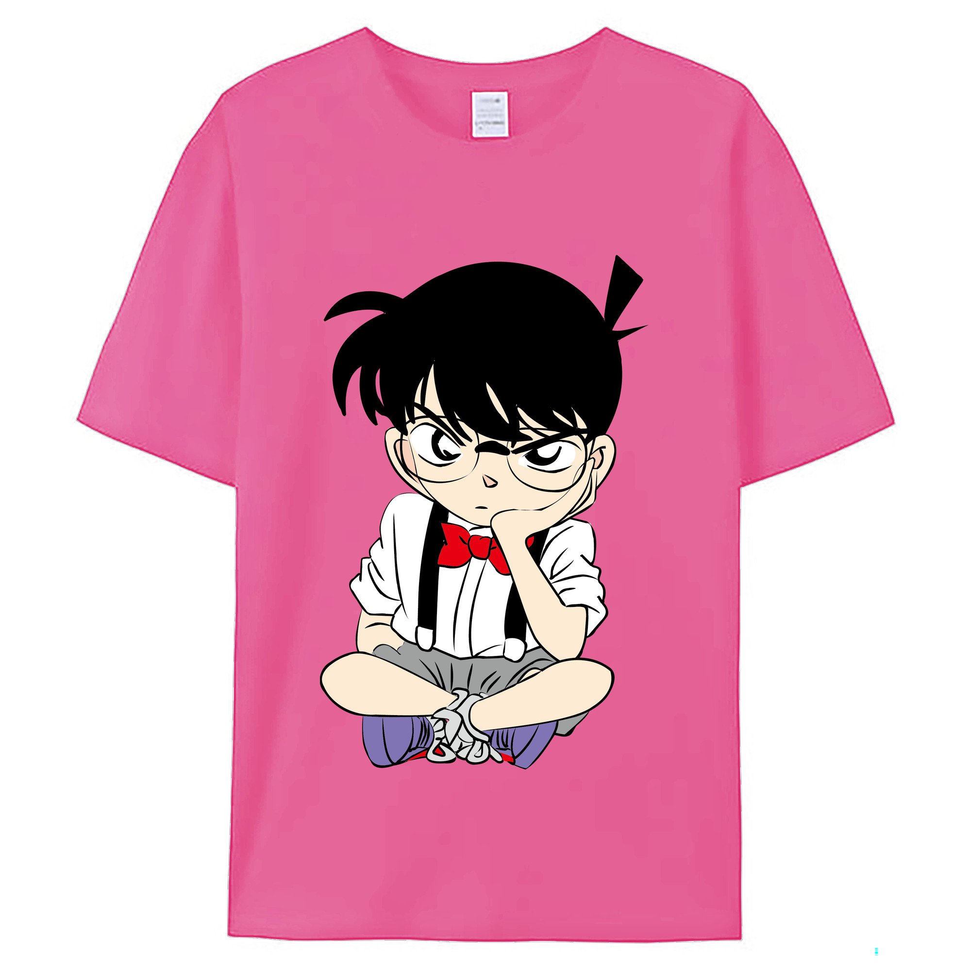 （画像用） 名探偵コナン 江戸川 コナン Detective Conan Conan Edogawa レディースカジュアルプリントTシャツ（綿100％）